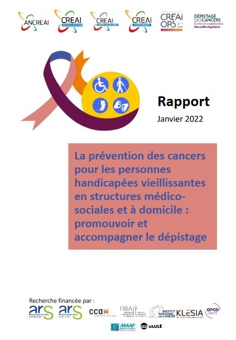 La prévention des cancers pour les personnes handicapées vieillissantes en structures médico-sociales et à domicile : promouvoir et accompagner le dépistage