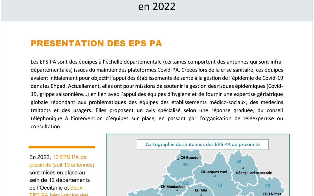 Analyse de l’activité des Équipes parcours santé personnes âgées (EPSPA) en 2023