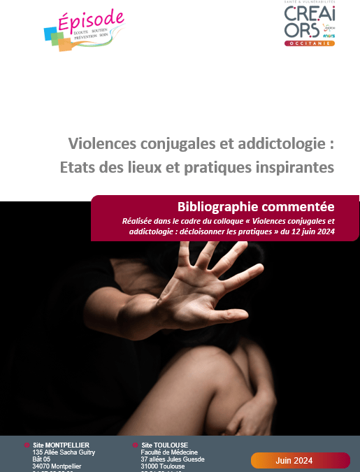 Bibliographie « Violences conjugales et addictologie »